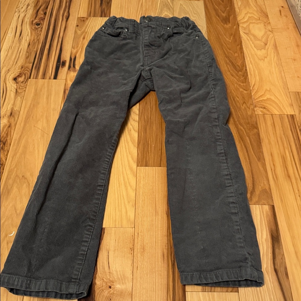 Janie and Jack Charcoal Corduroy Trousers, sz 6Y